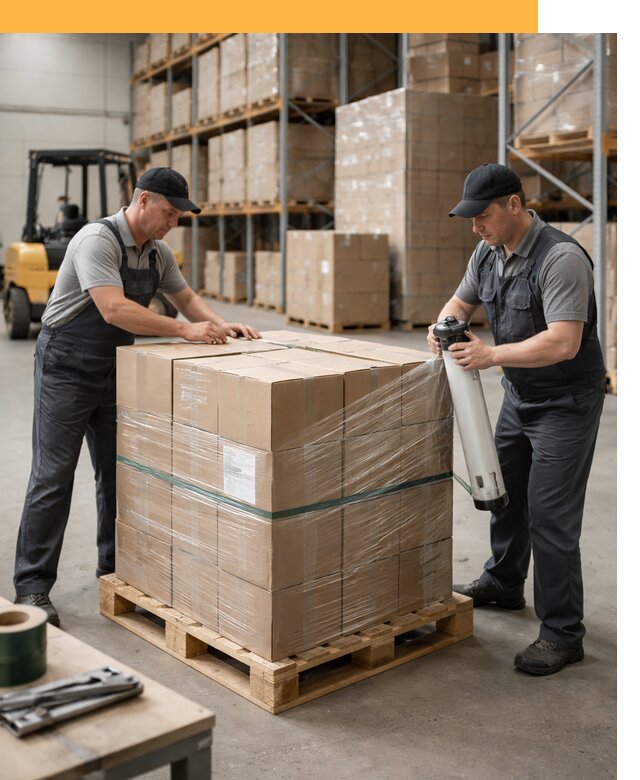 Упаковка и паллетирование грузов от 3540 руб: защита и крепление