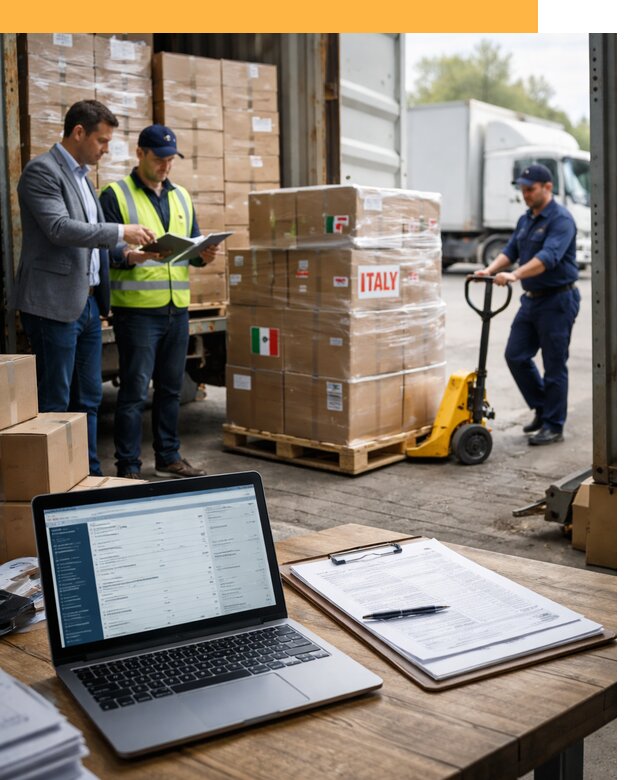 Доставка грузов из Италии: морские и авиаперевозки от 18205