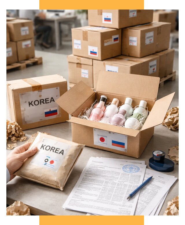 Доставка косметики из Кореи от 8597 р. под ключ | СетСервис-Клг