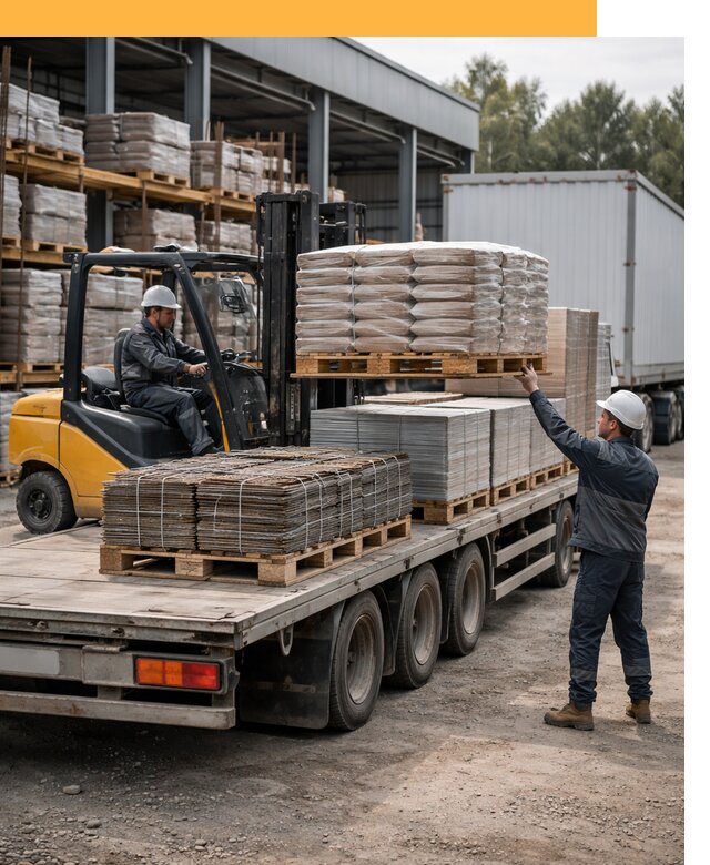 Перевозка строительных материалов по миру от 5563 руб