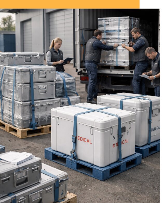 Перевозка медицинского оборудования по всему миру от 15171 руб
