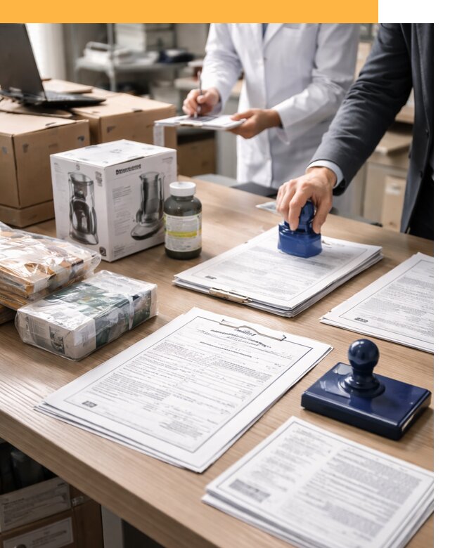 Сертификация импортных товаров от 12137 с таможенным сопровождением